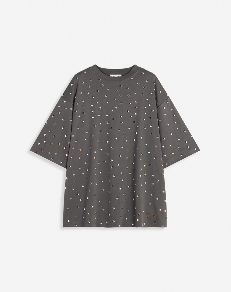 T-SHIRT OVERSIZE CLOUTÉ