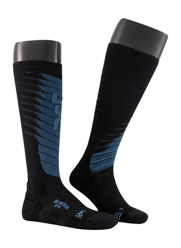 UYN, Skisocken, Biotech Mikrofasser, blau-schwarz