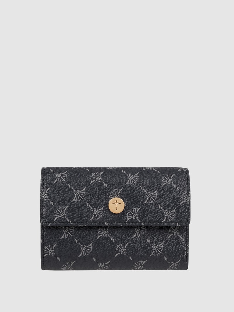 Portemonnaie mit Logo-Muster Modell 'Cosma' - RFID-blocking in dunkelblau