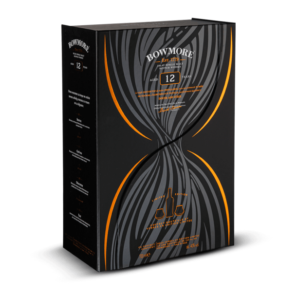 Coffret Bowmore 12 Ans 40% + 2 Verres
