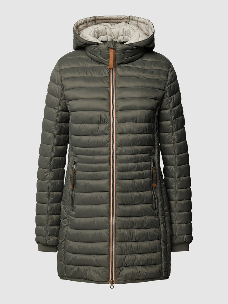 Steppjacke mit Label-Detail in khaki