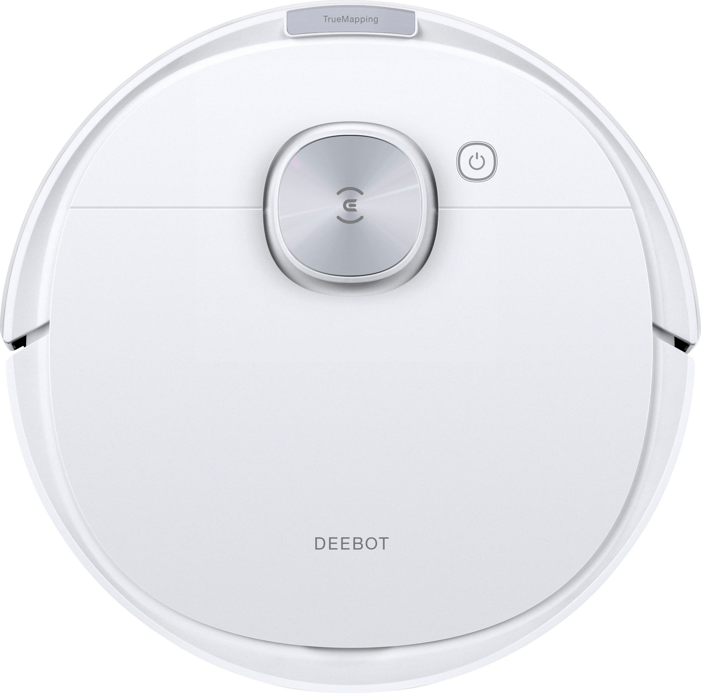 ECOVACS Nass-Trocken-Saugroboter DEEBOT N10 Plus, 4300PA, LiDAR Navigation, Absaugstation, für Hartboden, Teppich, Weiss