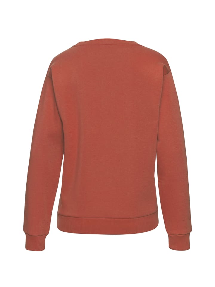 LASCANA Sweatshirt in rotbraun günstig kaufen