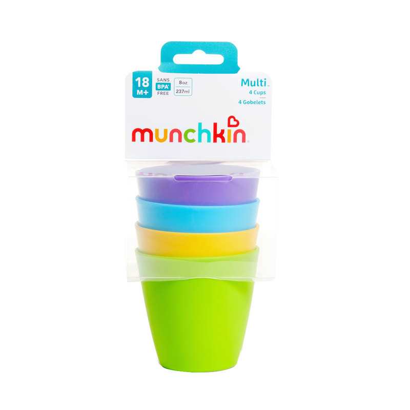 Lot de 4 verres multicolores Munchkin