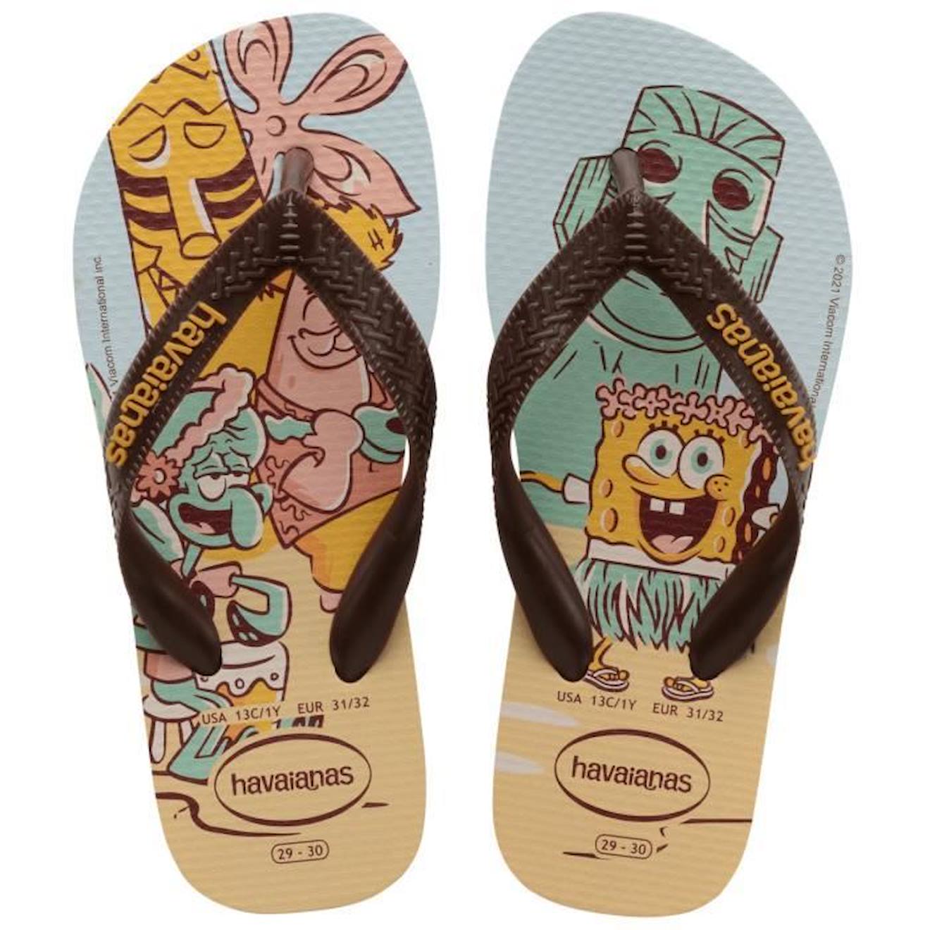Tong Enfant à enfiler KT Spongeb jaune