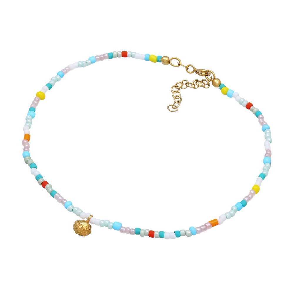 Elli Elli Bracelet de Cheville Femmes bracelet de cheville verre boules multicolores é Bijoux