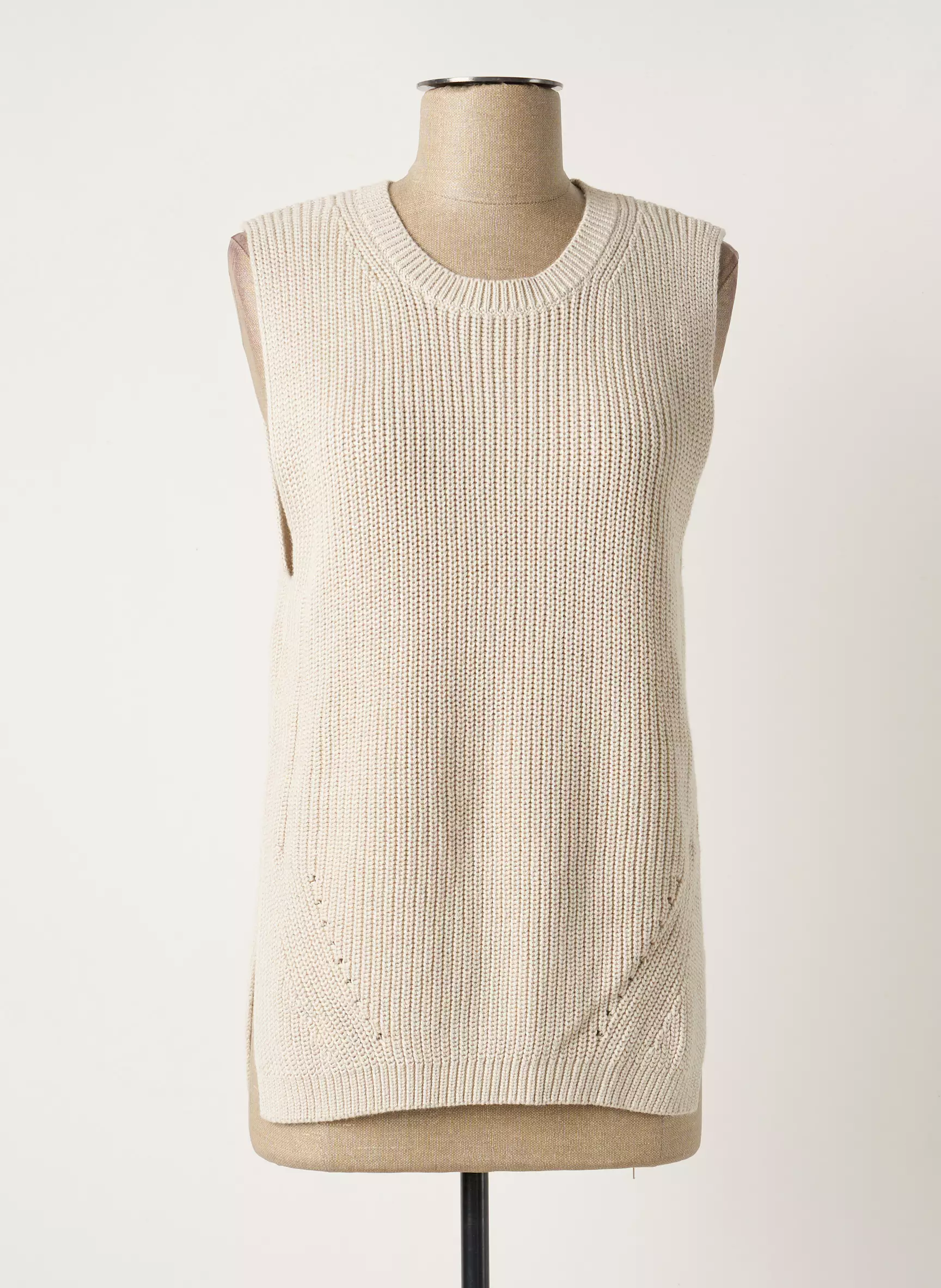 Oui Pulls Femme couleur beige