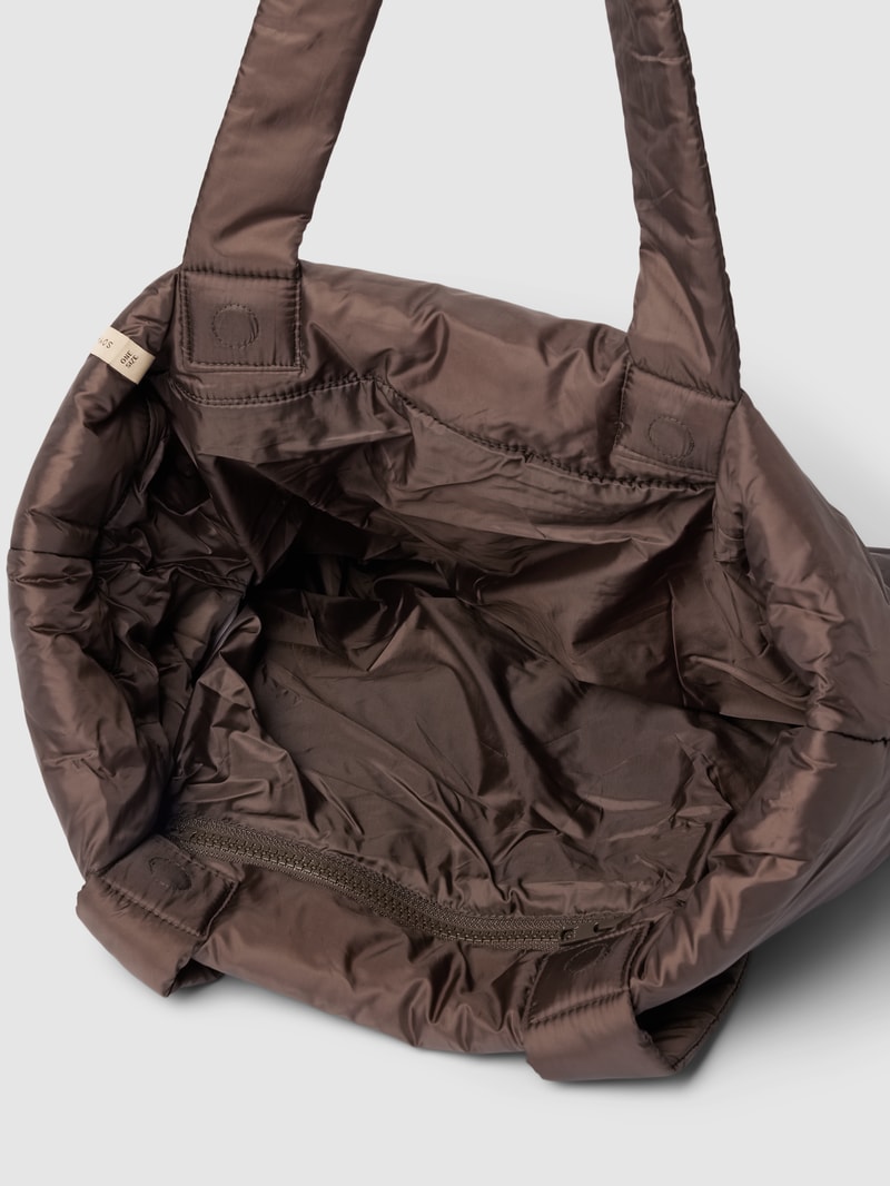 Shopper mit Label-Detail Modell 'Misca' in schlamm
