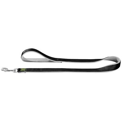 HUNTER Neopren Führleine schwarz/grau