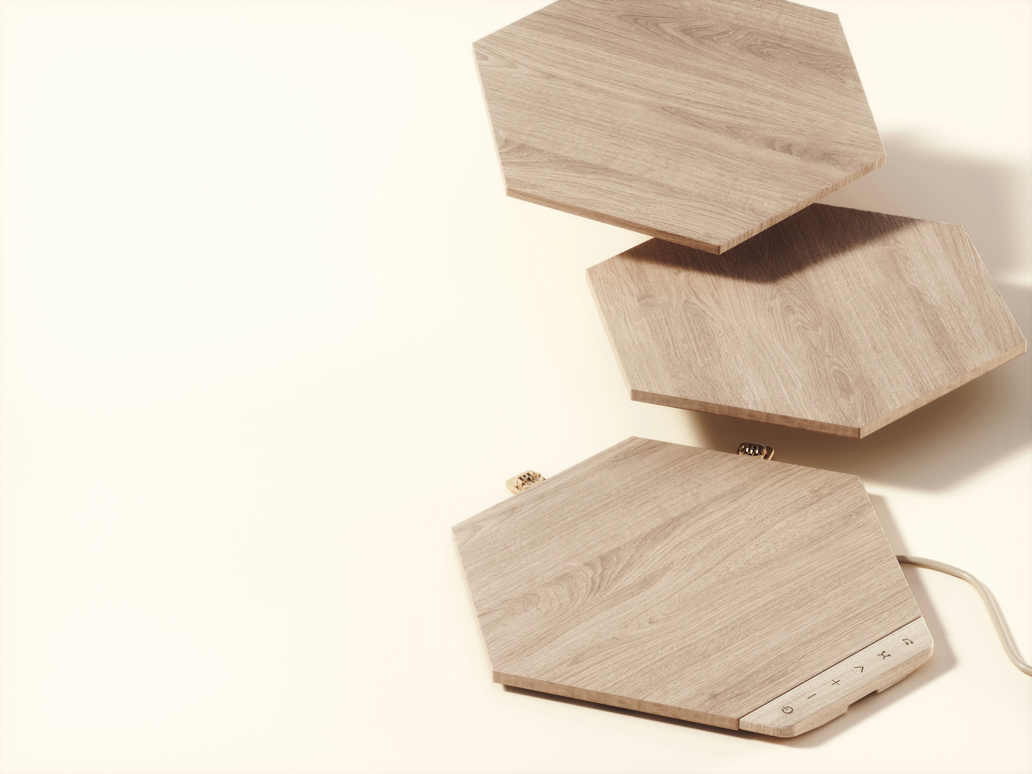 nanoleaf LED Panel Wood Look, Dimmfunktion, LED fest integriert, Farbwechsler
