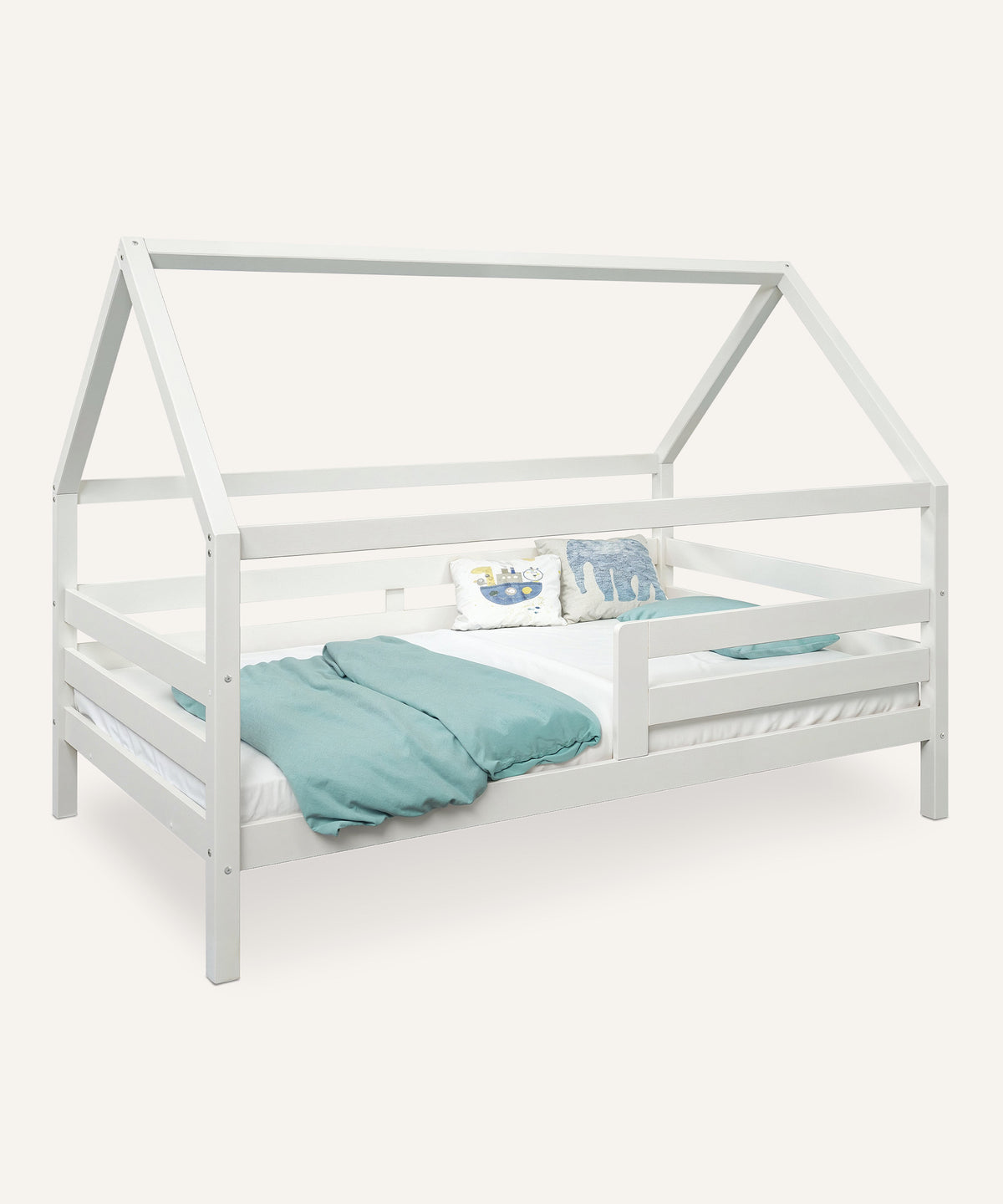 Hausbett Kiefer K3 Weiß