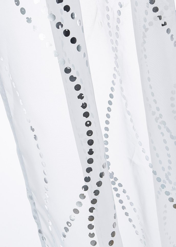 Gardine mit Glanz Druck (1er Pack)