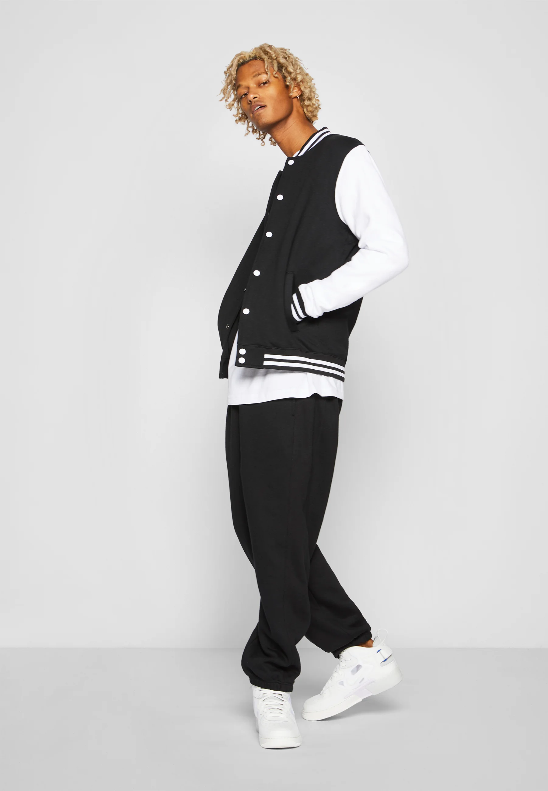 Sudadera con cremallera Urban Classics 2 TONE COLLEGE