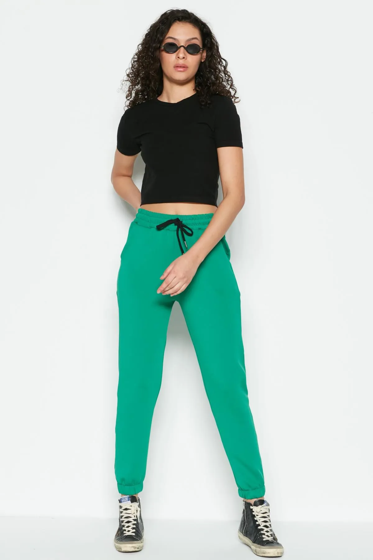 C&City  Basic Jogger-Jogginghose 802 Grün