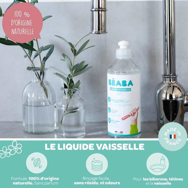 Liquide vaisselle sans parfum 500 ml Beaba