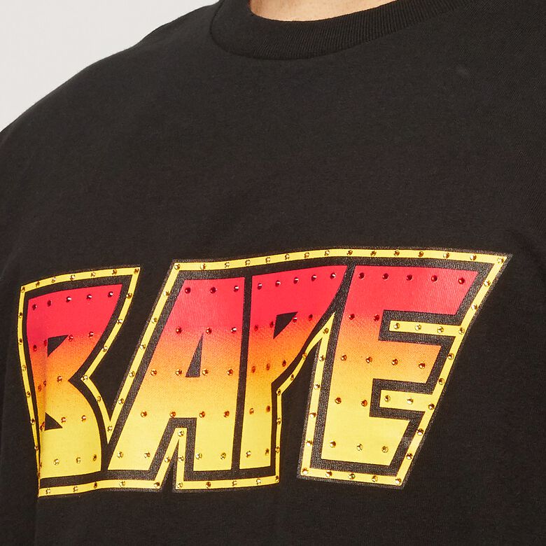 A Bathing Ape Crystal Stone Relaxed Tee black