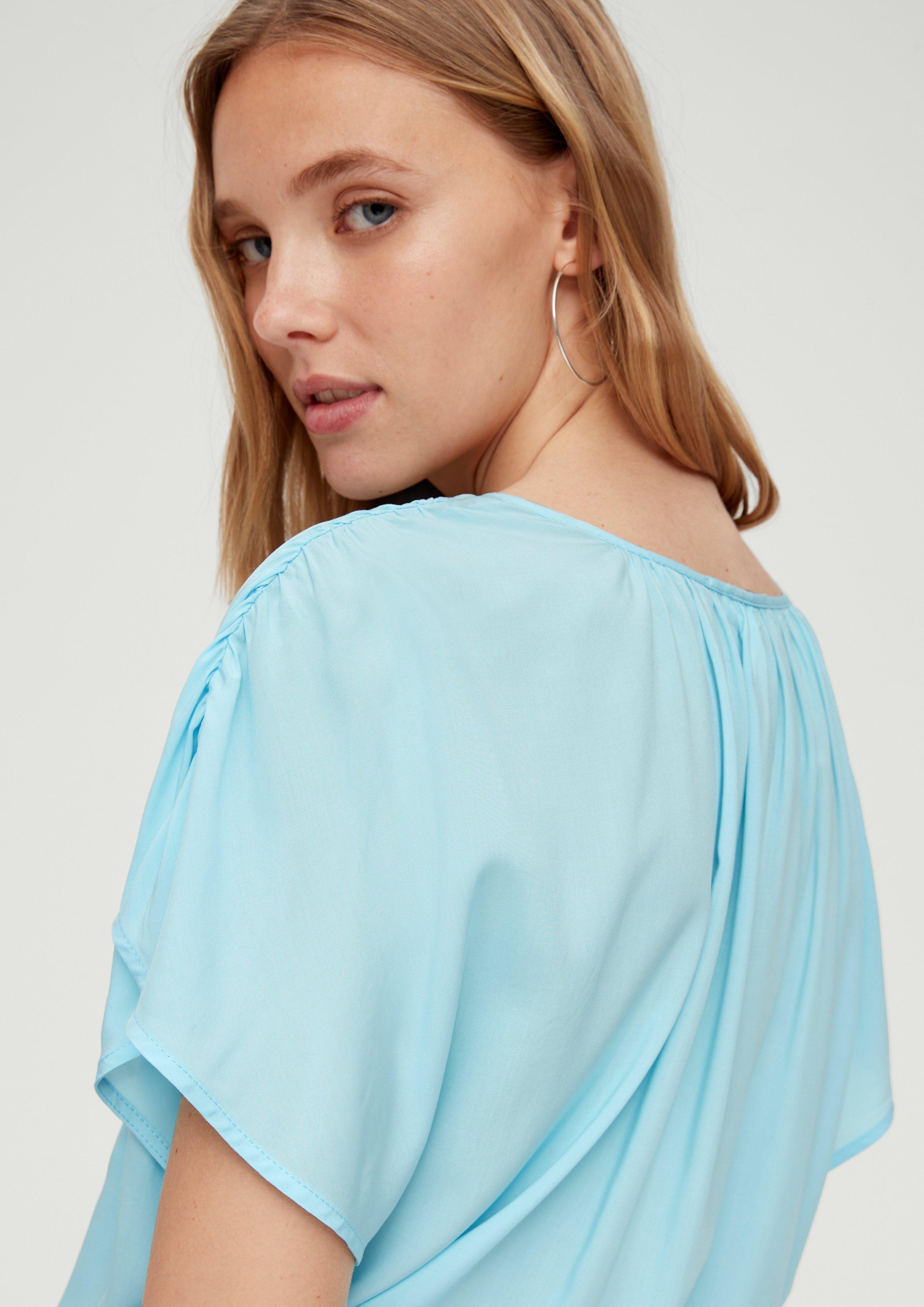 Viskosebluse mit Raffung  2130782-6045