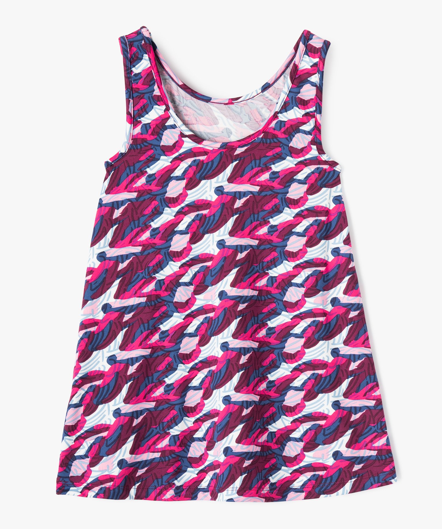 Robe imprimée avec doublure combishort fille multicolore | GEMO