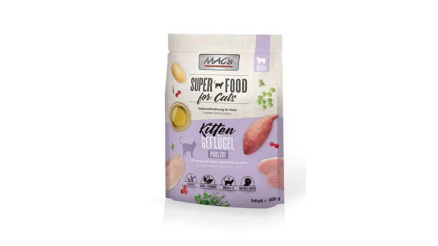 MAC's CAT Katzentrockenfutter Kitten Geflügel 300 g