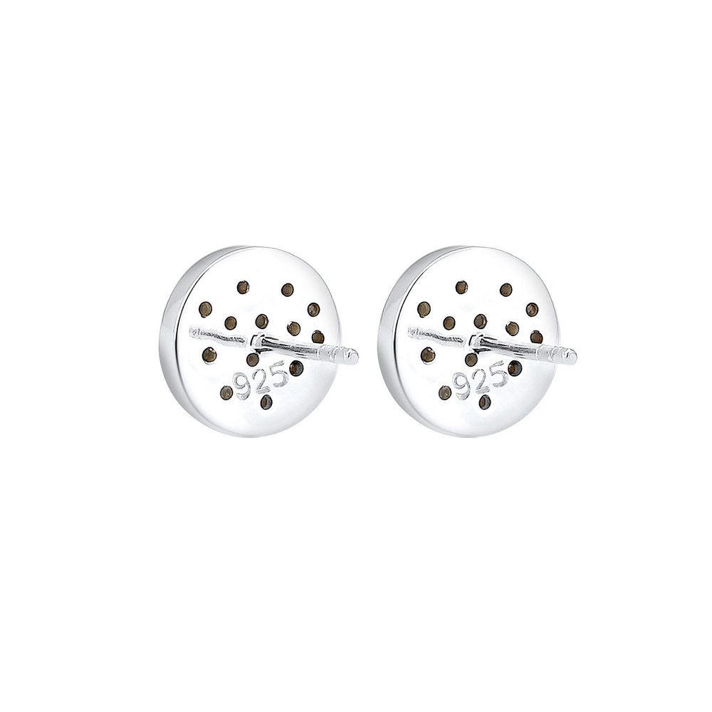 Elli Elli Boucles d'Oreilles Kreis Kristalle 925 Sterling Silber Boucles d'oreilles