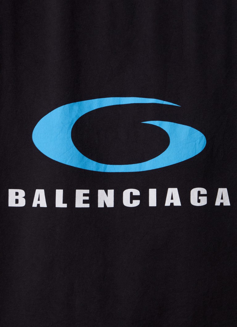 Μπλούζα με τύπωμα λογότυπου Balenciaga