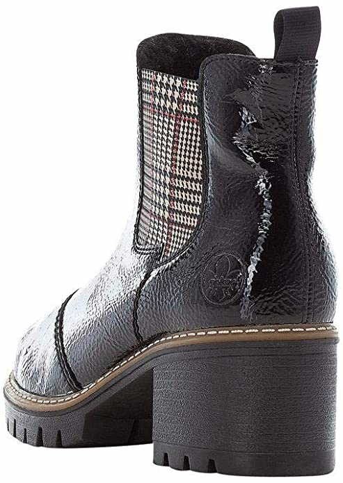 RIEKER Chelsea Boot schwarz LAGRO black/karo