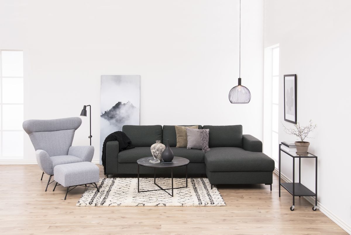 Couchtisch Alisma Schwarz Ø 80 cm