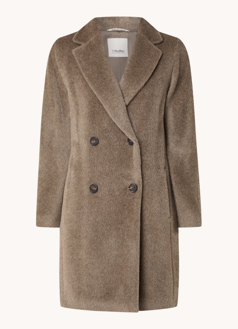 MaxMara Roseto -takki alpakkavillasekoitteesta, sivutaskut