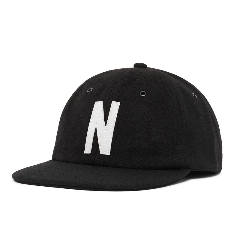 Norse Projects Wool Sports Cap Black