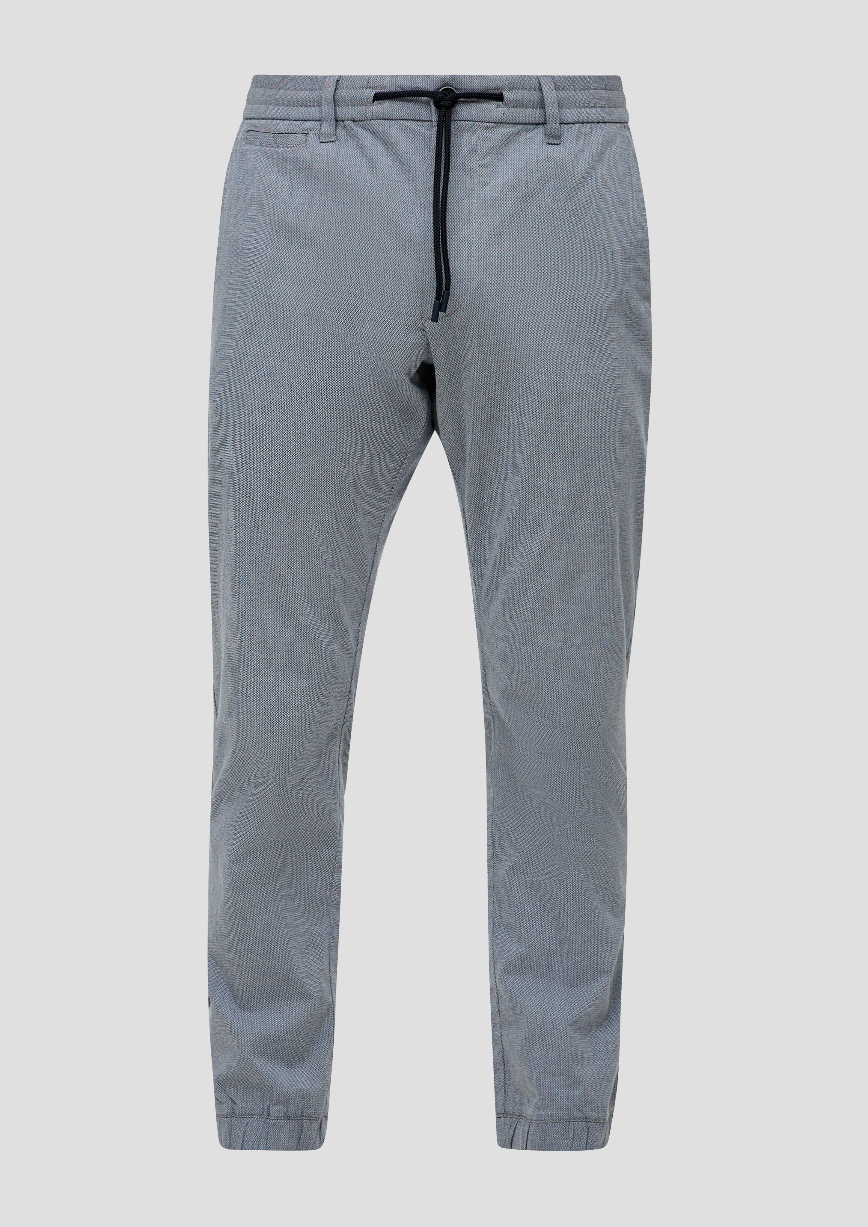 Regular: Hose mit Dobby-Muster  2141747-58K6