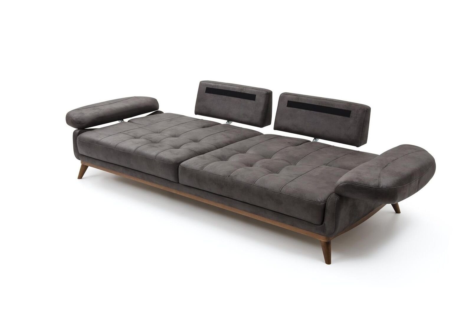 JVmoebel Wohnzimmer-Set Designer Grau-Gelbe Sofagarnitur Luxus Sessel Moderner Dreisitzer 2tlg, (2-St., Sofa 3-Sitzer/Sessel), Made in Europa