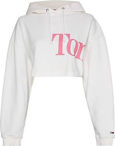 TOMMY-JEANS Damen Hoodie Cropped