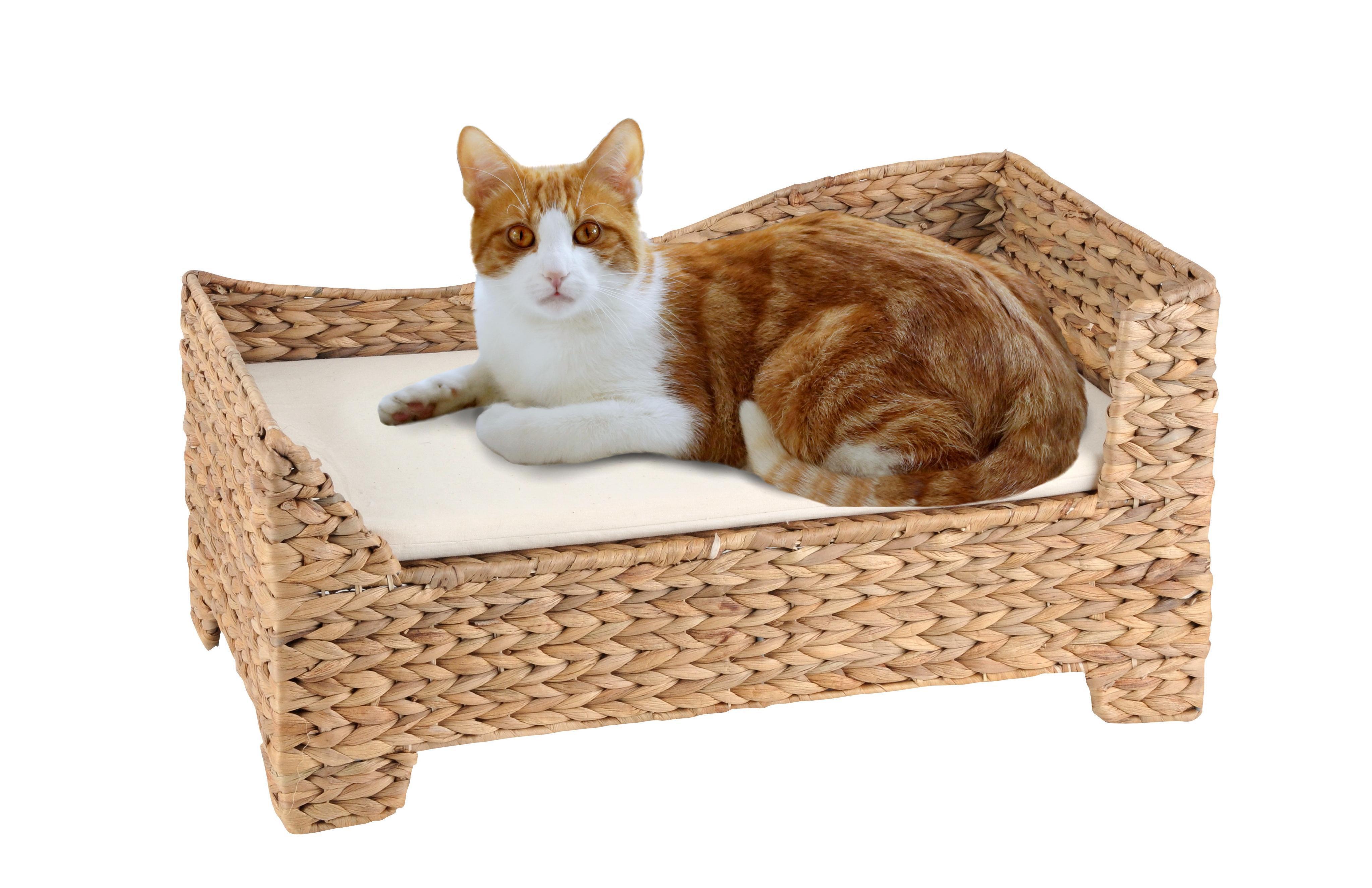 Silvio Design Katzenbetten & Katzensofas Silvio Design Heimtier-Ottomane mit Kissen