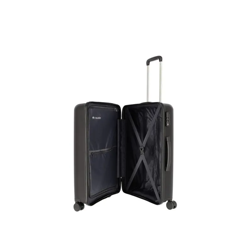 Travelite VAKA Trolley M mit 4 Rollen - Schwarz
