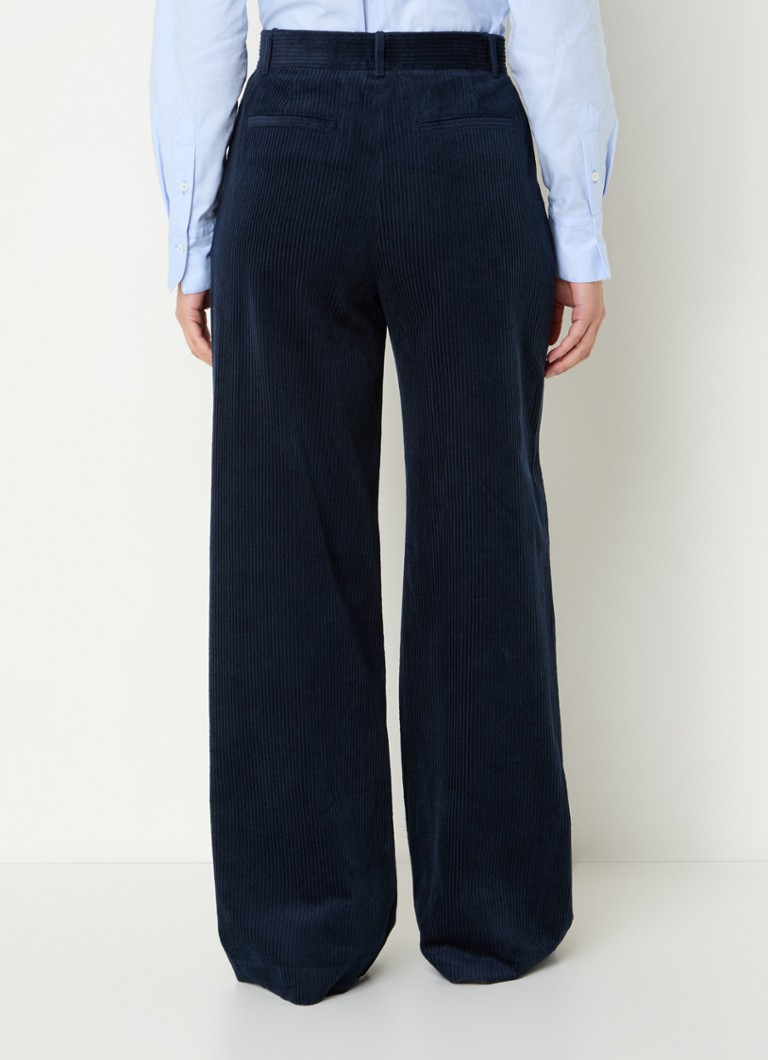 Pantaloni in velluto a coste a vita alta e gamba larga Max & Co Liguria