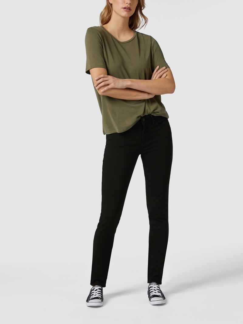 Super Skinny Fit Jeans mit Viskose-Anteil Modell 'Adriana' in schwarz