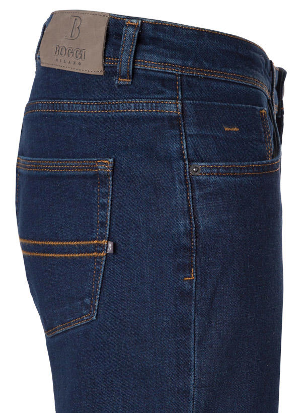 BOGGI MILANO, Jeans Claude, Baumwoll-Stretch, dunkelblau