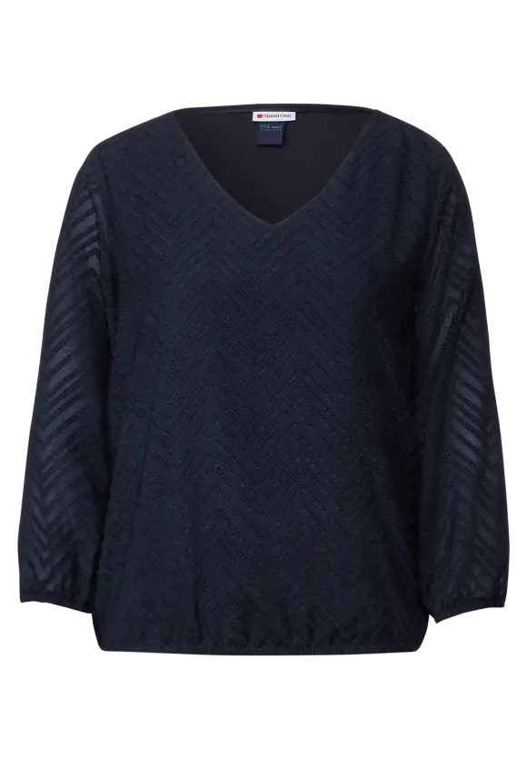 Street One Bluse mit Smokdetails