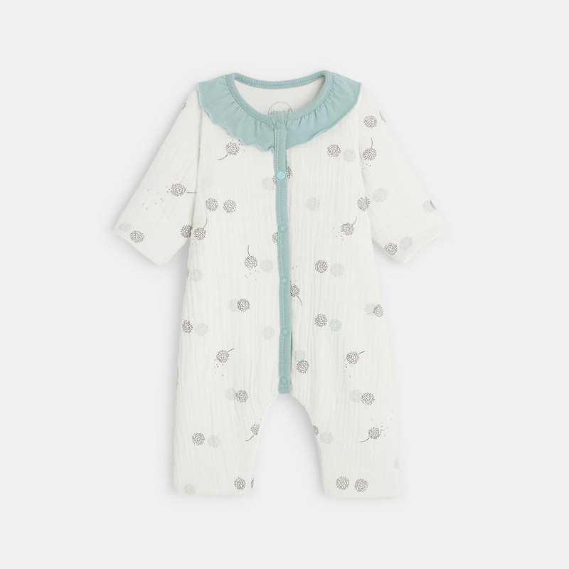 Combinaison bébé en tissu lange
