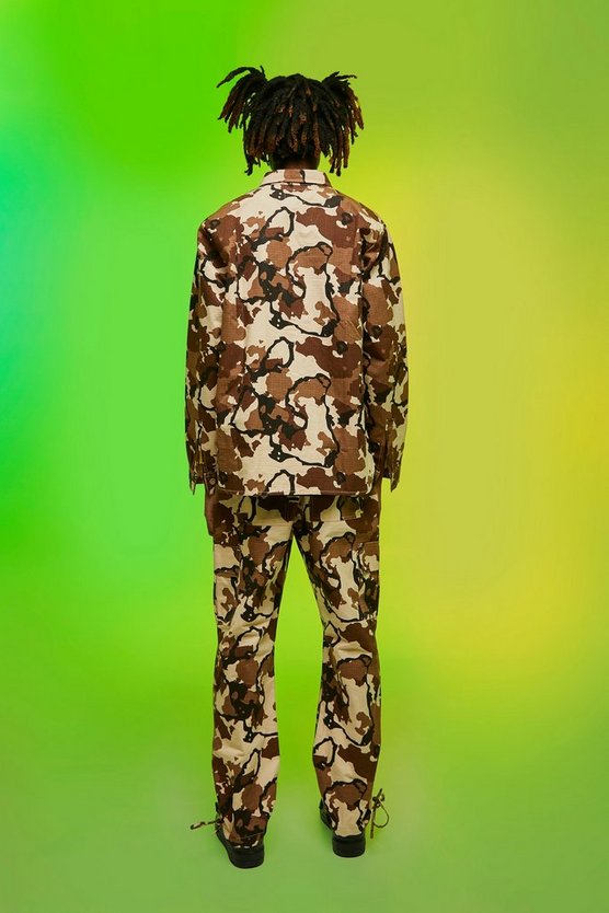 Ripstop Camouflage Hose mit geradem Bein