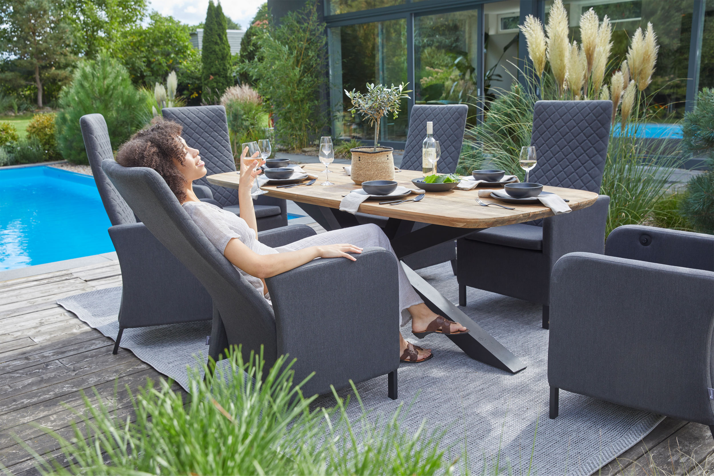 OUTDOORGartensessel Rückenverstellung