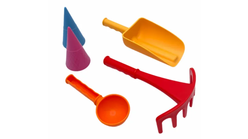 Schildkröt-Funsports - 7in1 Sand Toys Falteimer Set, Farbe: Blau