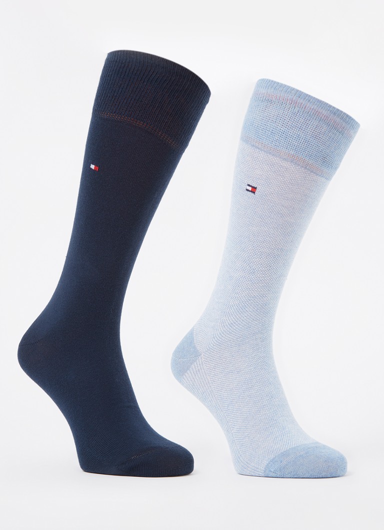 Șosete Tommy Hilfiger cu logo Birdseye, vândute în pachet de 2