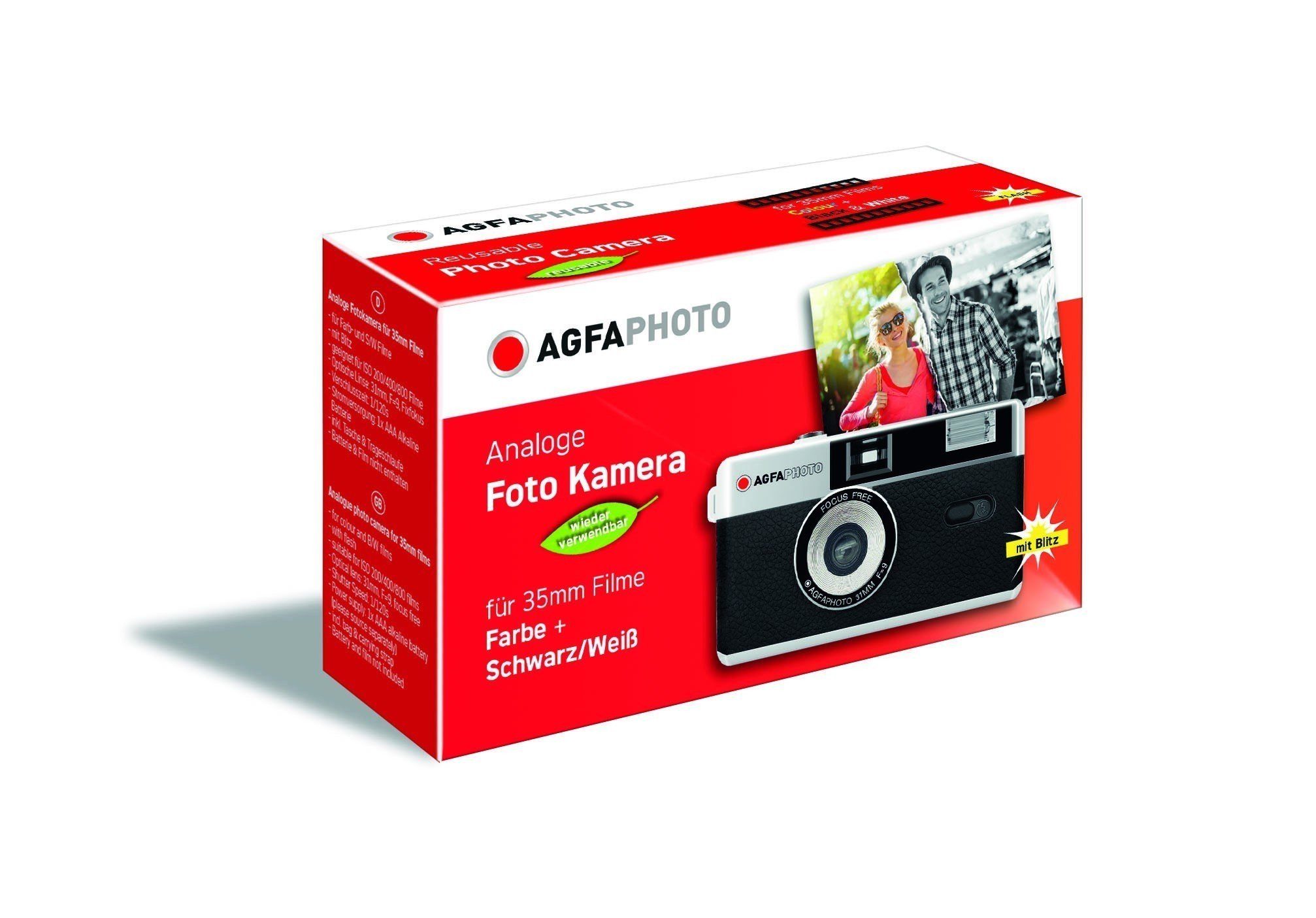AgfaPhoto AgfaPhoto Set: Analoge 35mm Foto Kamera brown Kompaktkamera