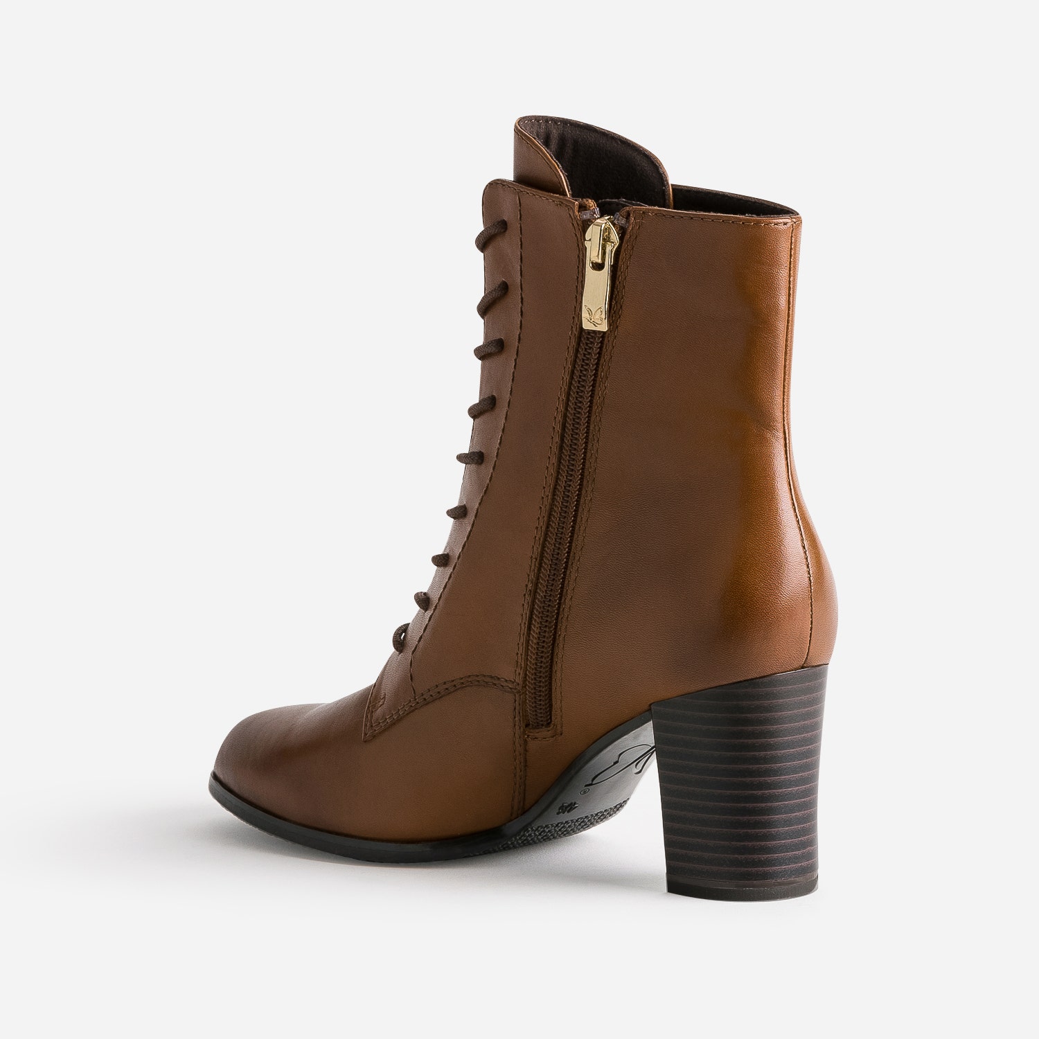 Bottine à talon CAPRICE cognac en cuir