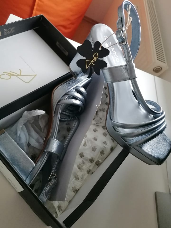 Marco Tozzi Sandaletten in Silber günstig kaufen 39