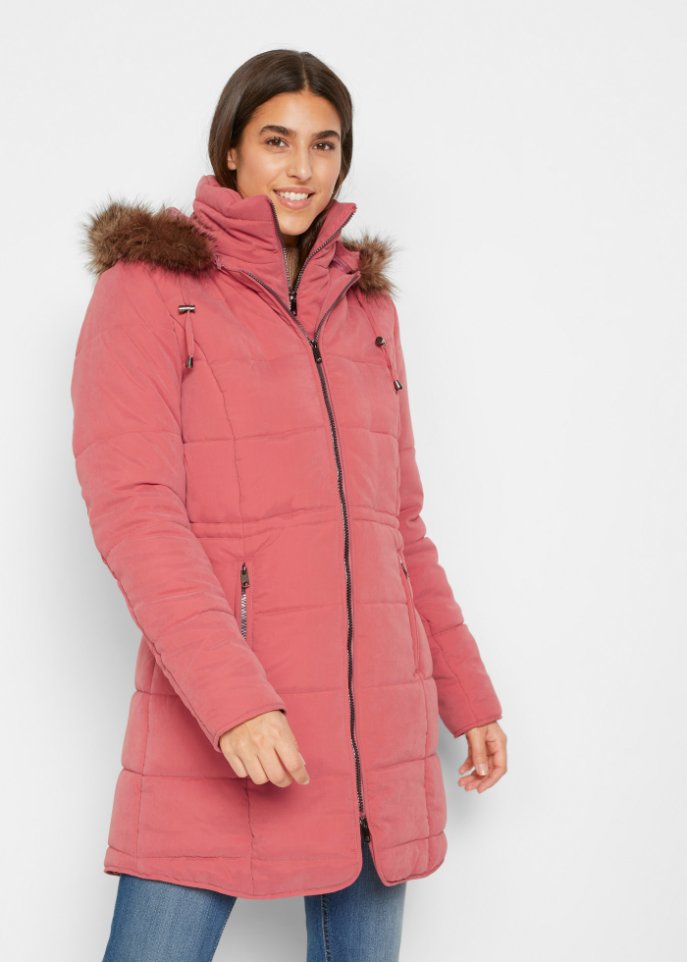 Steppjacke mit Kapuze, gefüttert