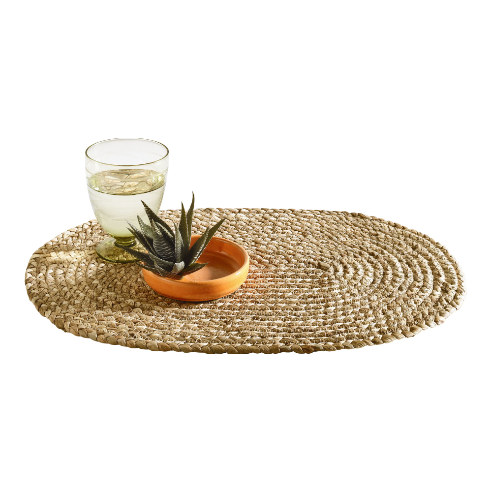 Tischset ca.33x48 cm, oval, natur