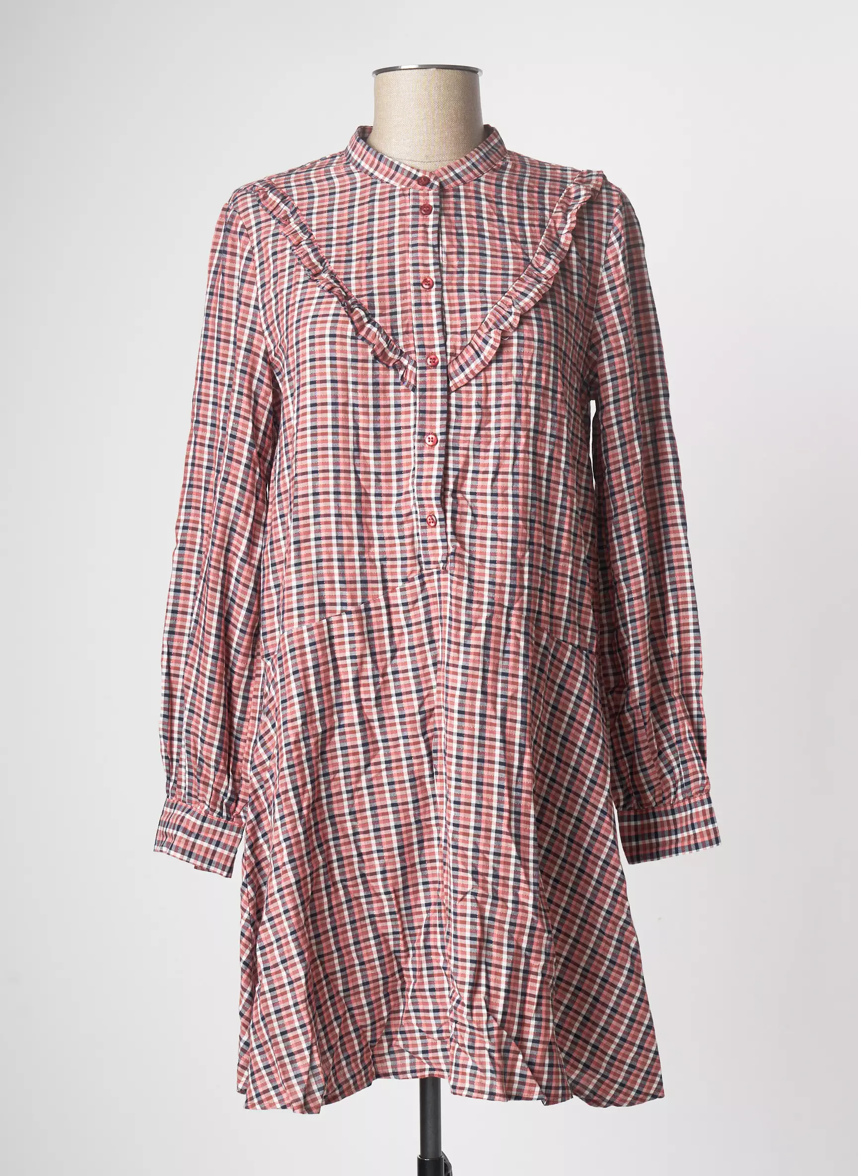 Only Robes Mi Longues Femme couleur rouge