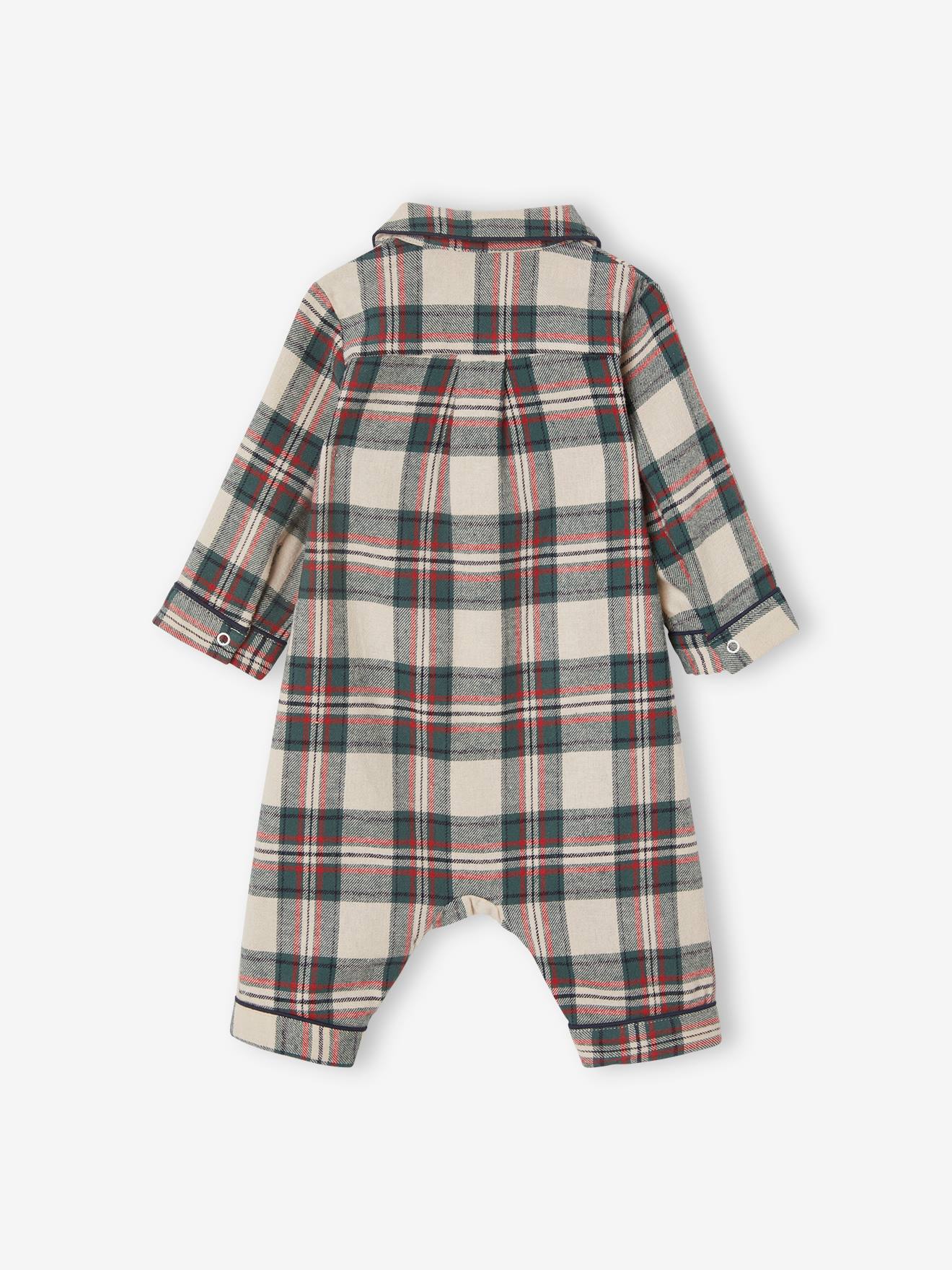 Pyjama de Noël bébé spécial capsule famille en flanelle écru